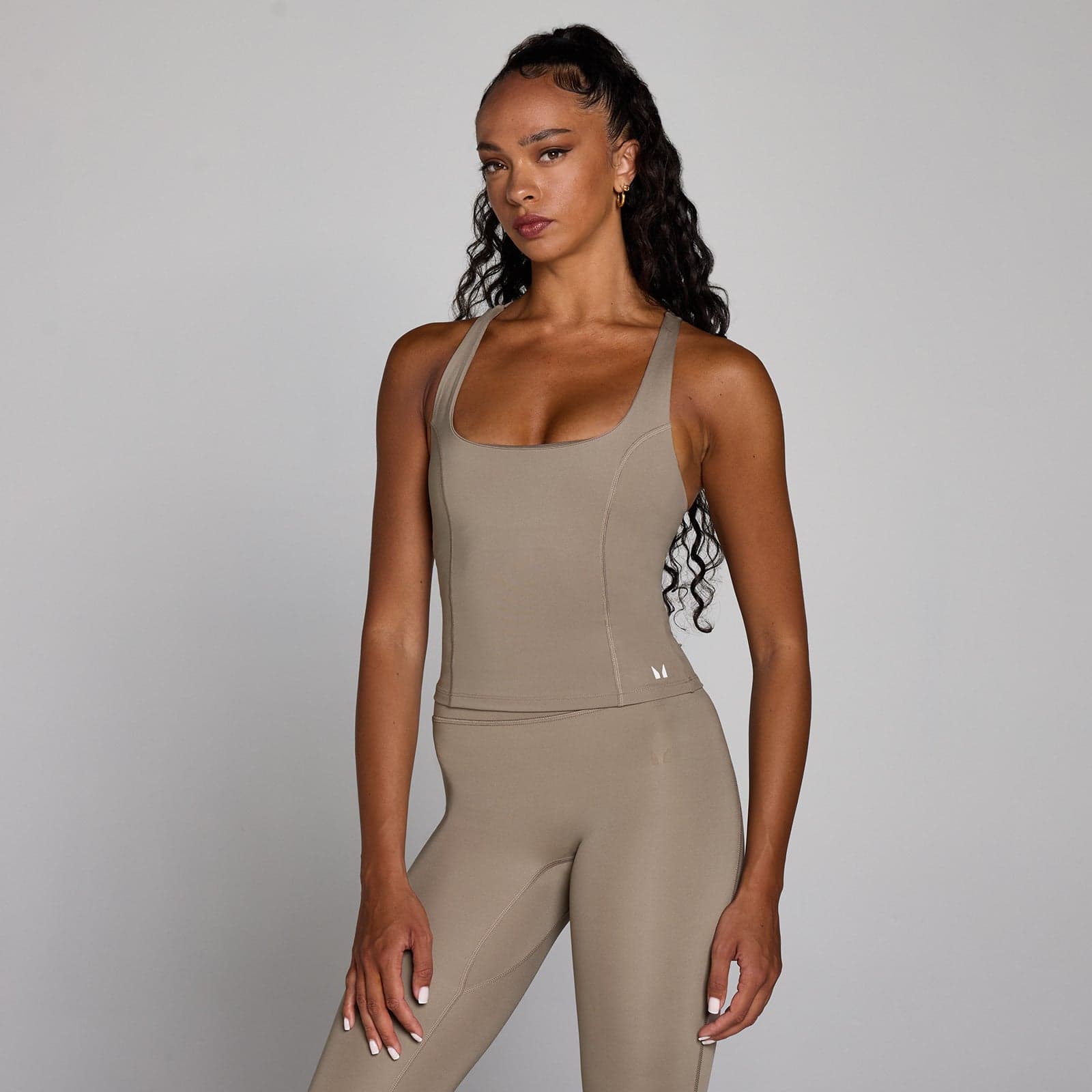 Mp Damen Training Racerback Tank-Top – Light Taupe - M