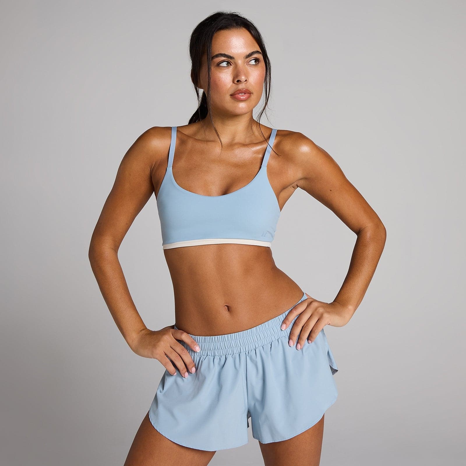 Mp Damen Tempo Contrast Sport-Bh - Denimblau - M