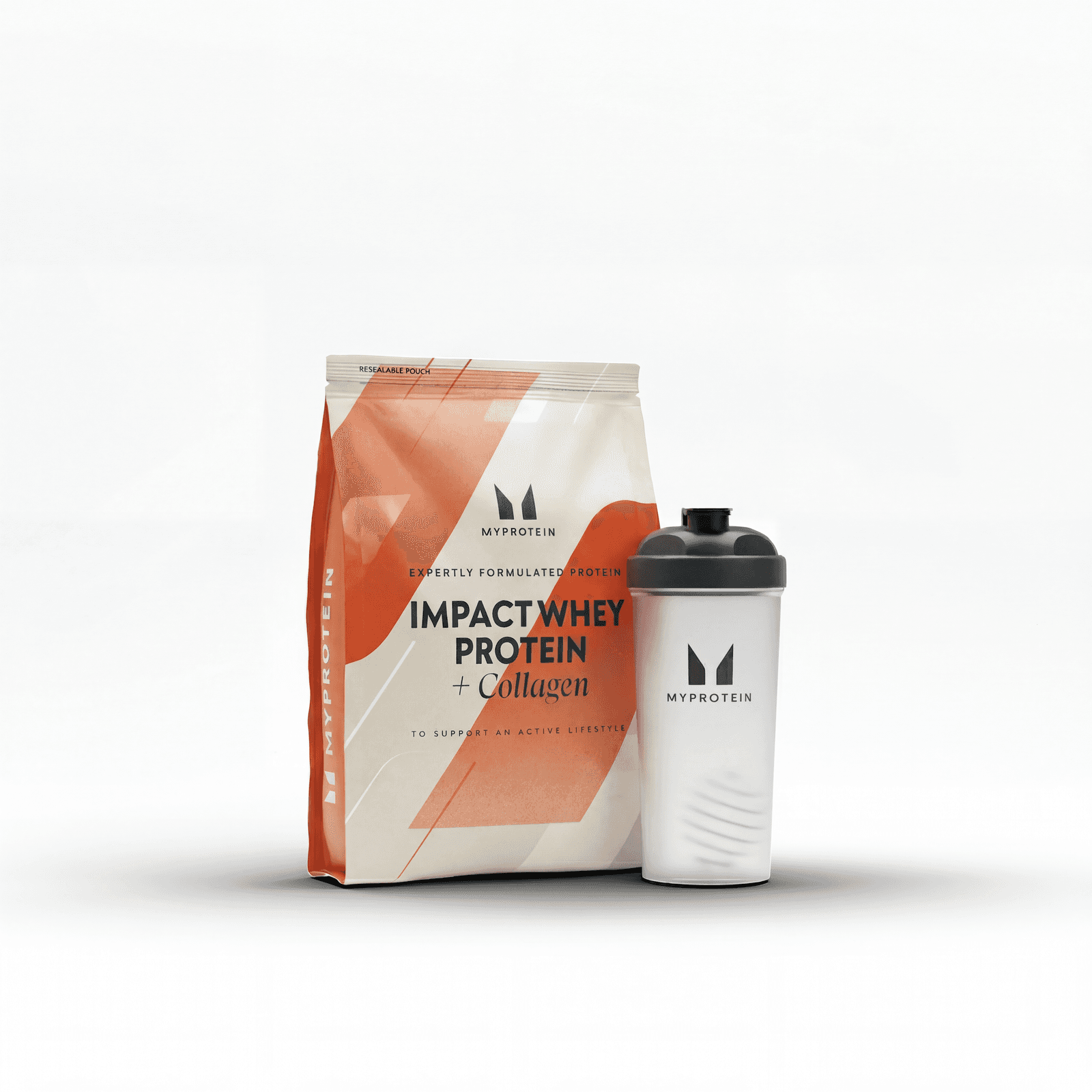 Impact Protein Bundle - 30portionen - Shaker - Unflavoured (+Collagen)