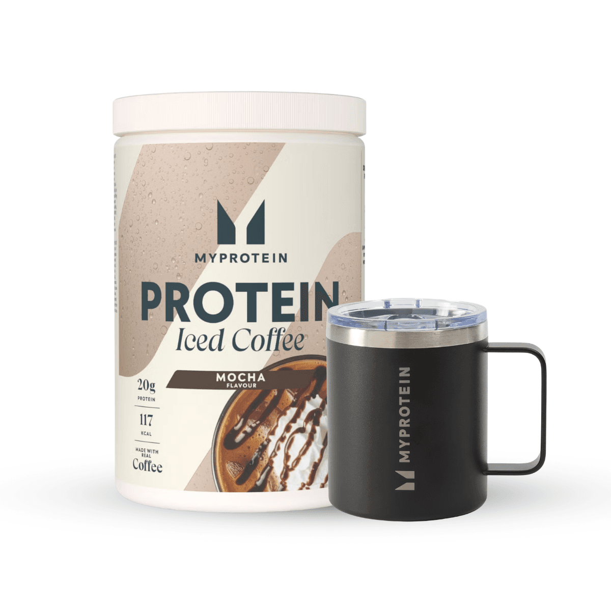 Protein Eiskaffee Bundle - 20portionen - Black Coffee Cup - Iced Mocha