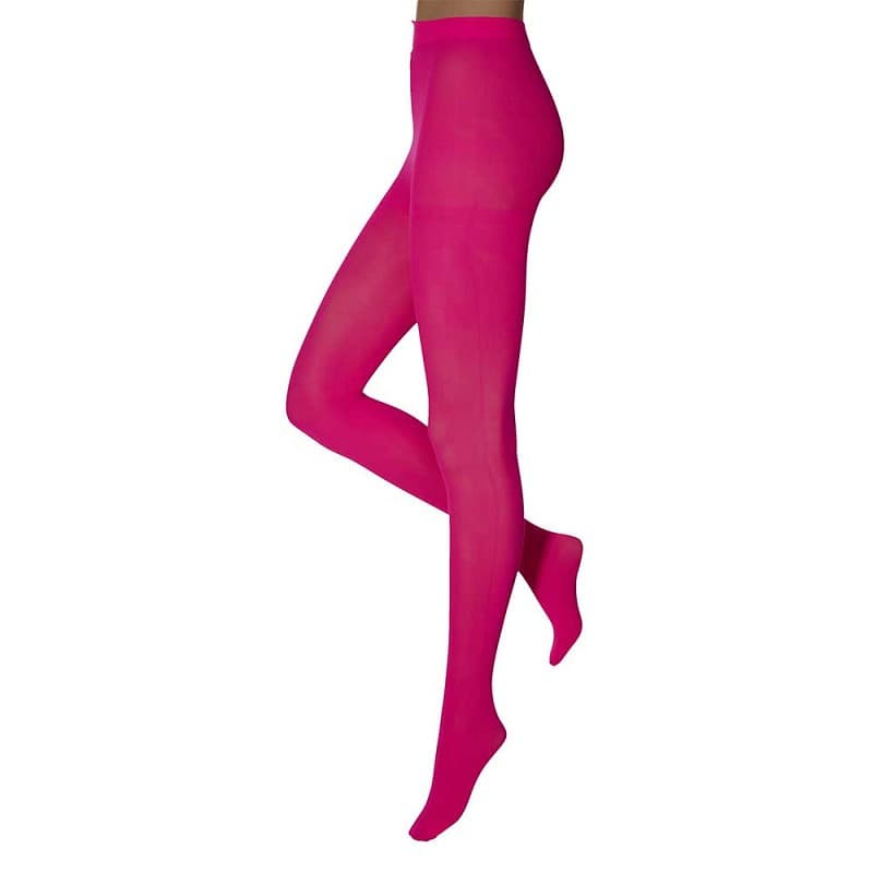 Bunte 60 Denier Partytights – Fluoreszierendes Pink – L-Xl