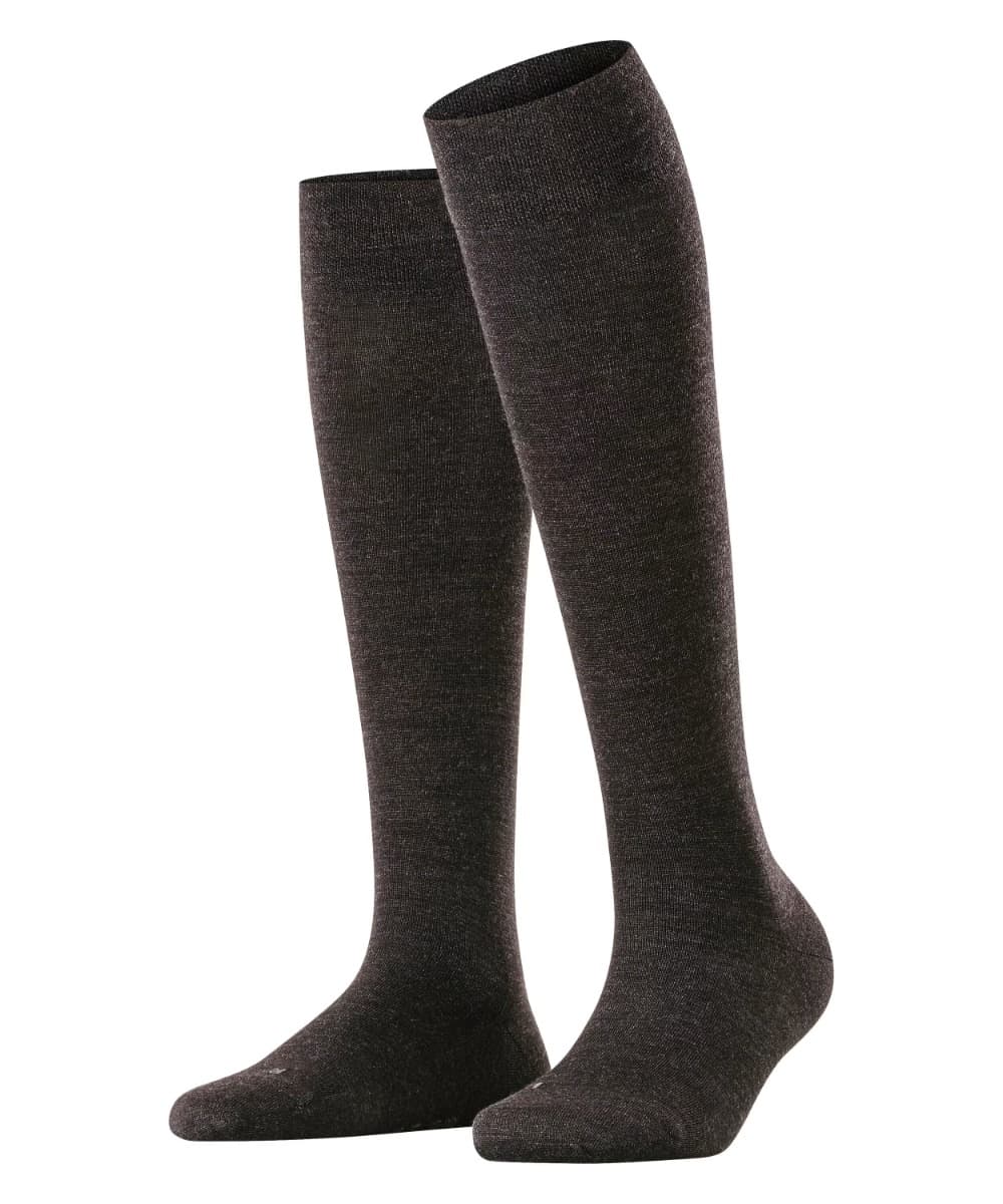 Dames Kniekousen Van Merino Wol - Antracite - 39-42