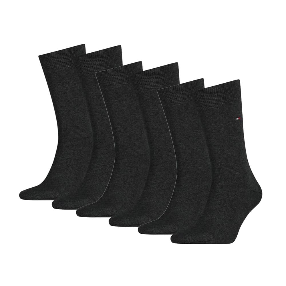 Klassische Herrensocken - 6 Paar - Anthrazit - 39-42