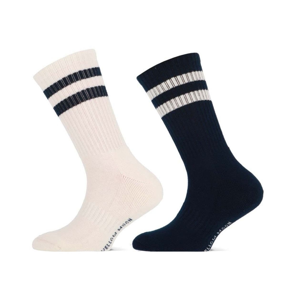 Kinder Sportsocken – 2 Paare - Schwarz - 23-26