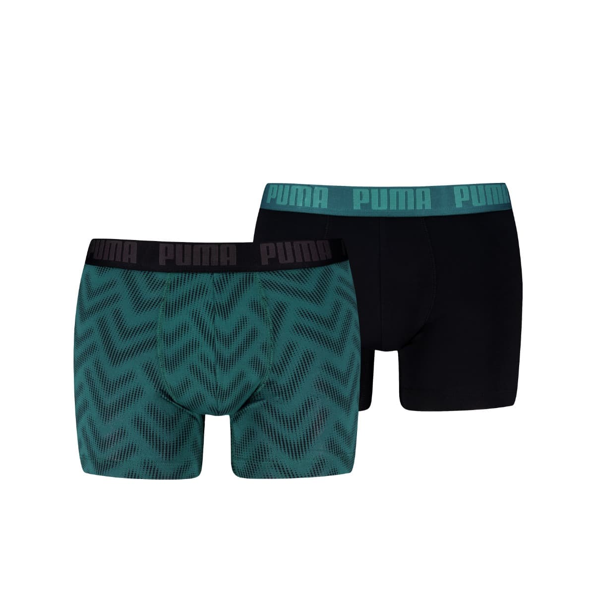 Herren Alltags-Boxershorts Mit Druck - Emerald Ice - Schwarz - Xxl - 2 Paare