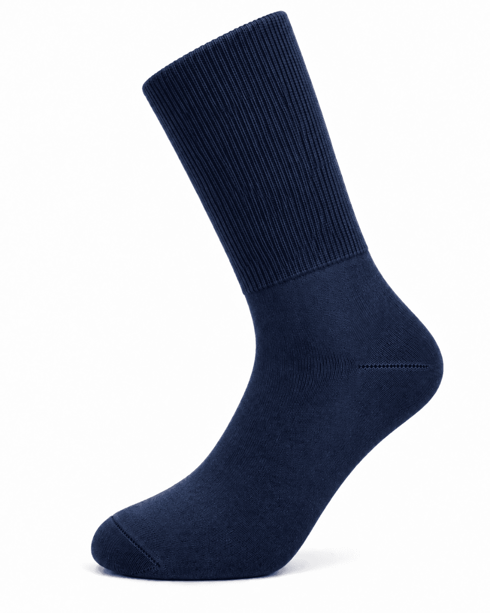 Unisex Diabetes Sokken Coolmax - Marine - 43-46 - 2 Paar