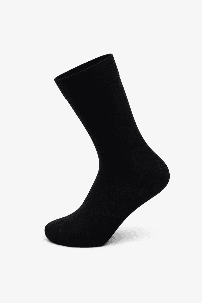 Unisex-Bootsocken Aus Baumwolle Mit Frottee - Schwarz - 40-46 - 2 Paare