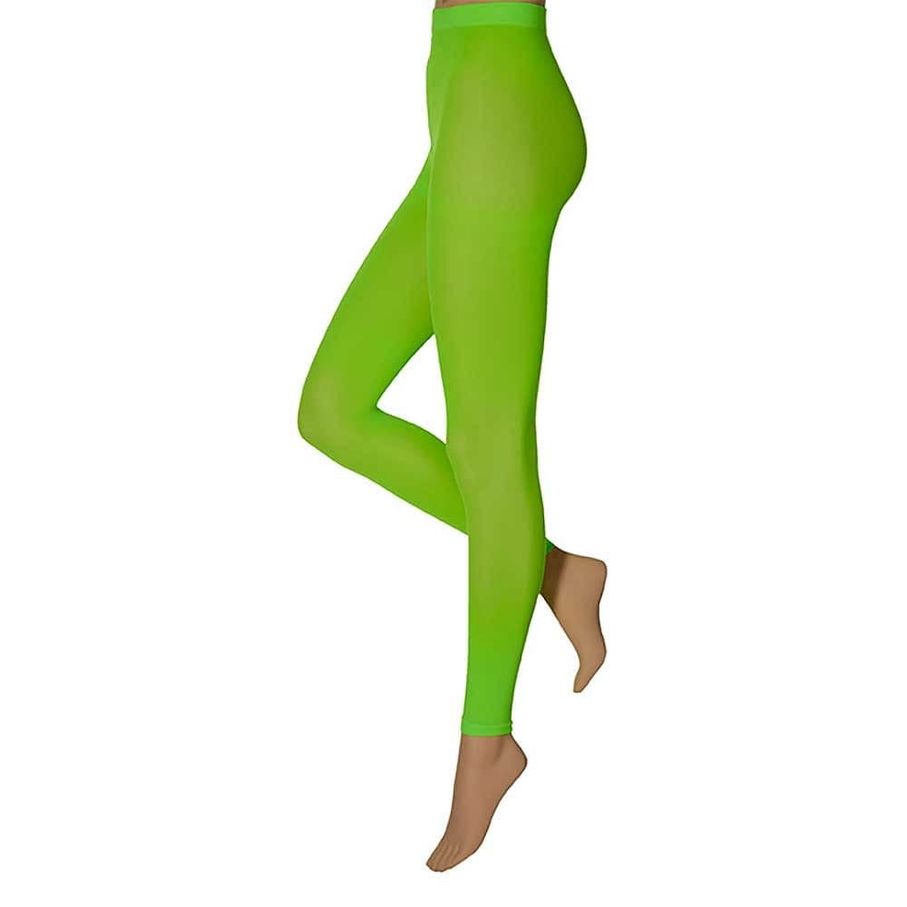 60 Denier Leggings – Fluoreszierend Grün – S-M