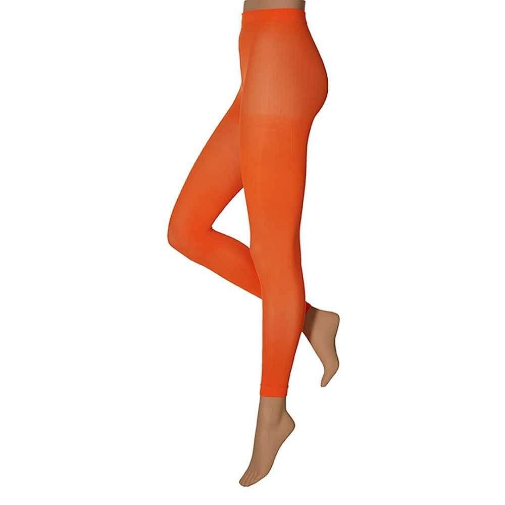 60 Denier Leggings – Fluoreszierendes Orange – Xxl
