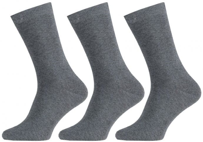 Baumwollsocken – Mittelgrau – 35-42