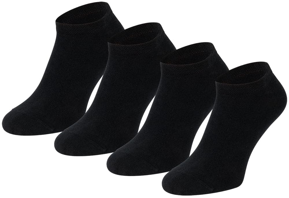 Sneakersocken Aus Biologischer Baumwolle – Schwarz – 43-46