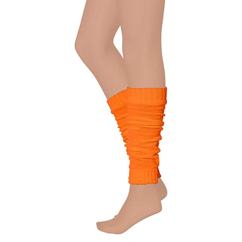 Beinwärmer In Karnevalsfarben – Fluoreszierendes Orange