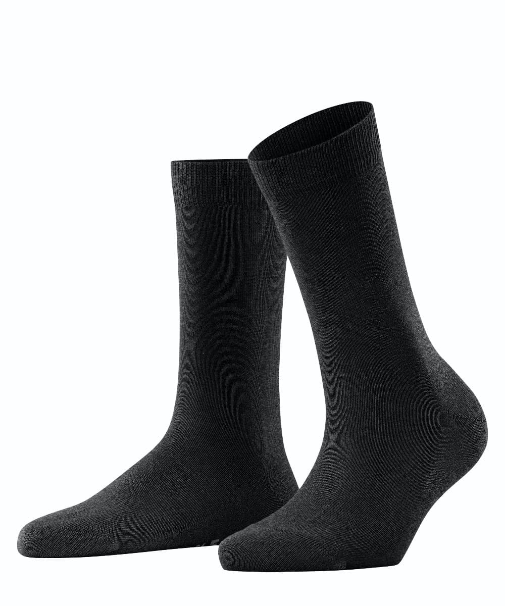 Familien Damensocken – Anthrazit Melange – 39-42