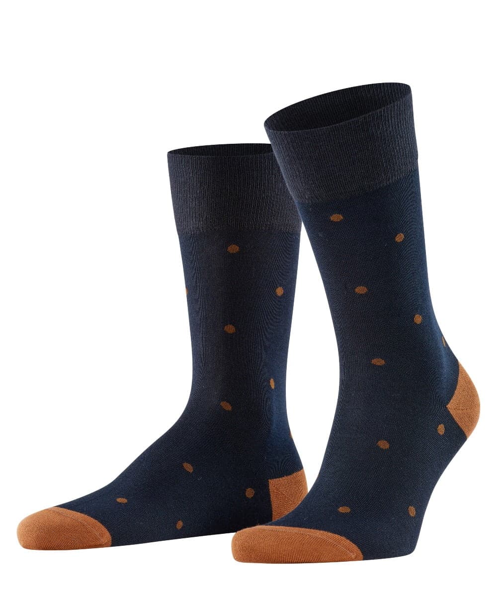 Herren Socken Mit Punkten – Dunkelblau – 39-42