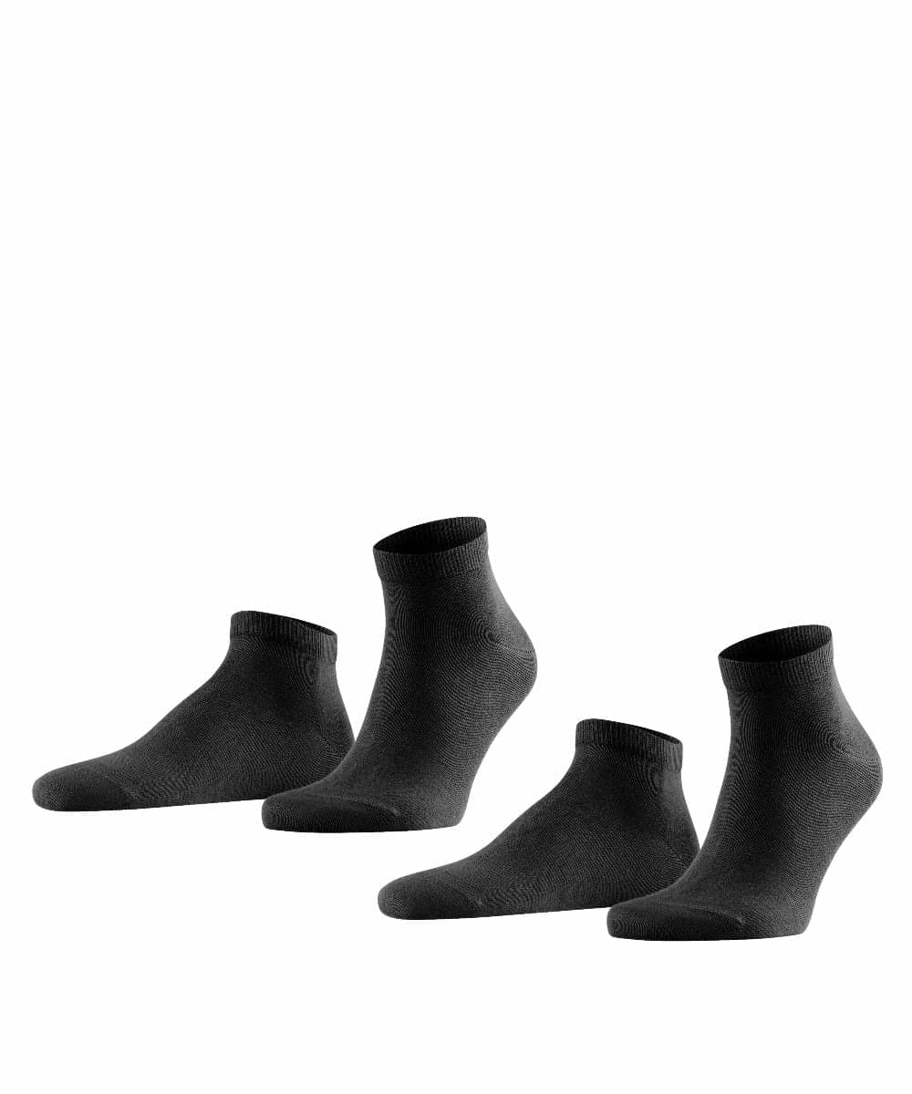 Happy Herren Sneakersocken 2er-Pack – Schwarz – 39-42