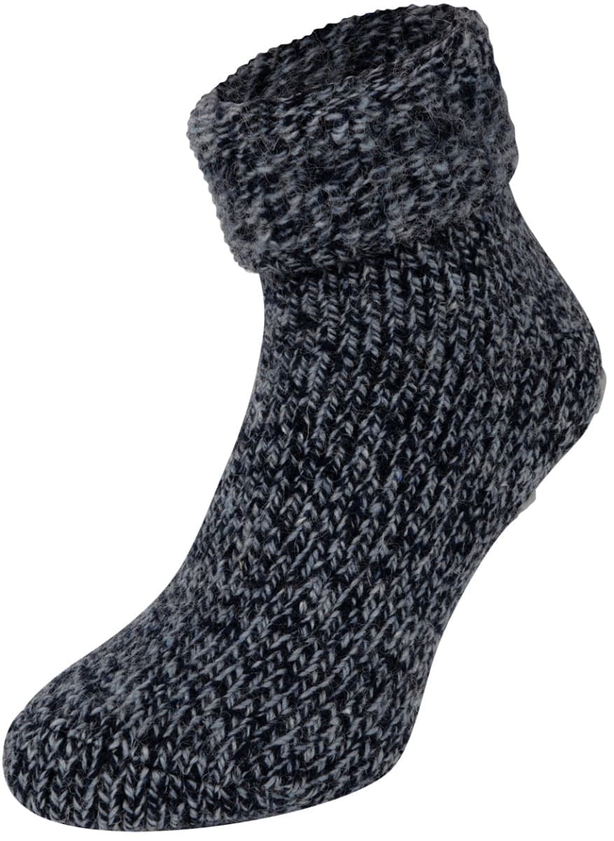 Wollsocken Mit Antirutsch – Blau – 43-46