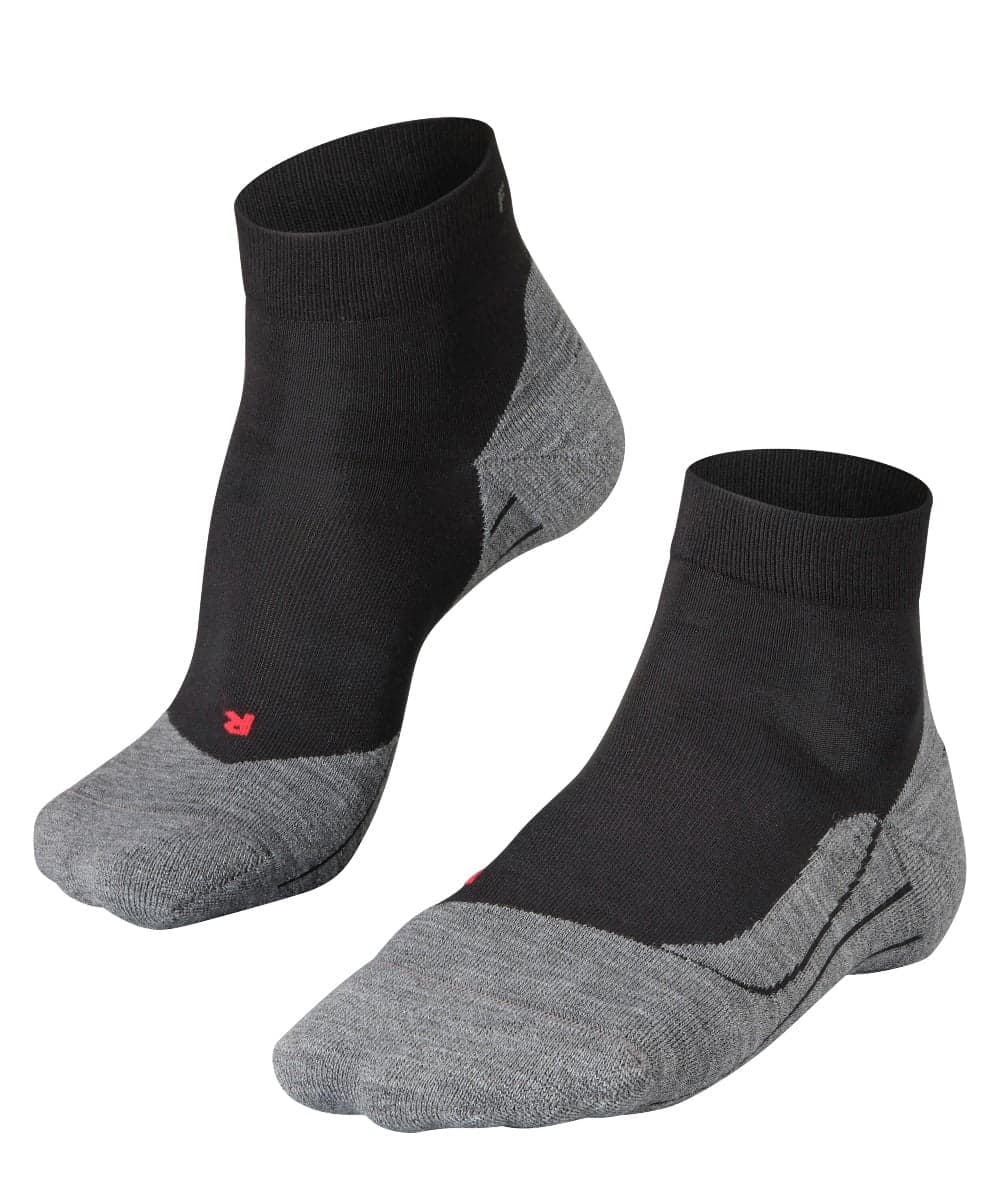 Ru4 Kurze Herren Laufsocken – Schwarz – 46-48