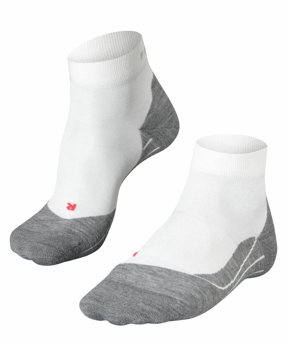Ru4 Kurze Damen Laufsocken – Weiß-Mix – 35-36