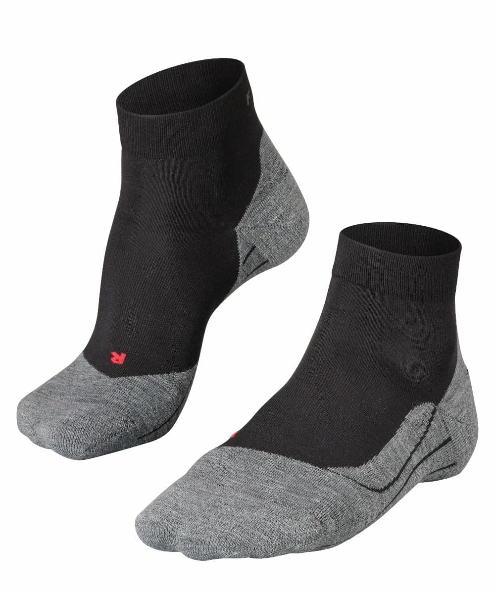 Ru4 Kurze Damen Laufsocken – Schwarz – 41-42