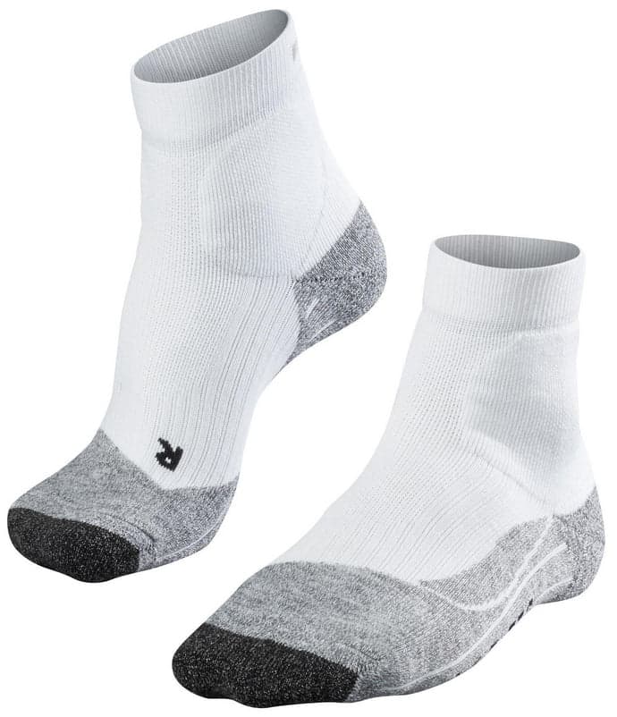 Te2 Kurze Herren Tennissocken – Schwarz Weiß – 44-45