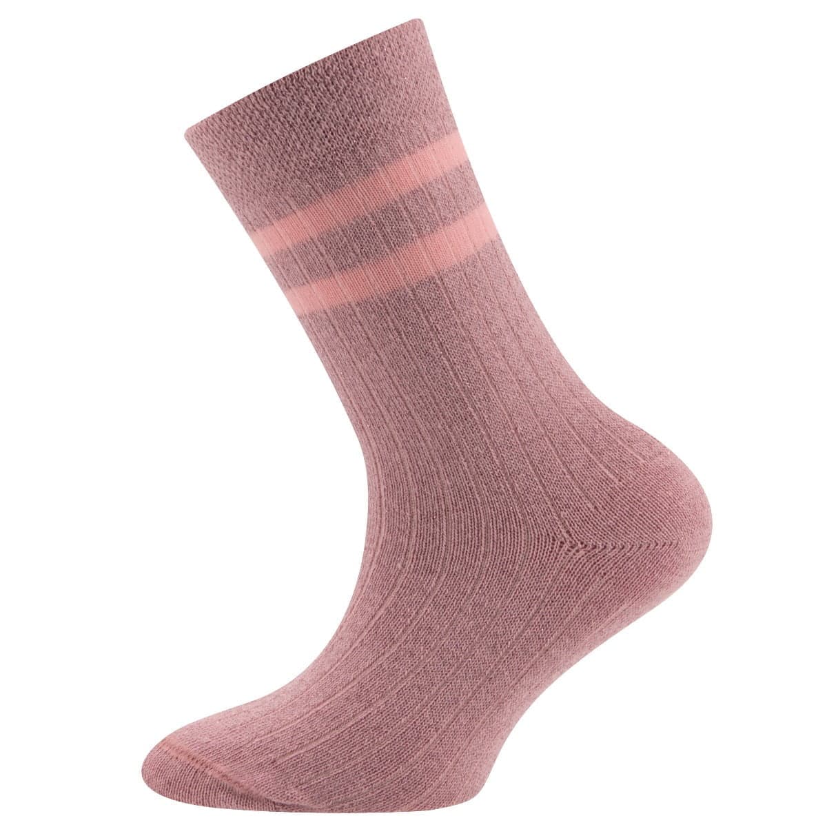 Kinder- Und Damensocken Aus Baumwolle Mit Ribbelmuster Und Glitzer – Rosa – 31-34
