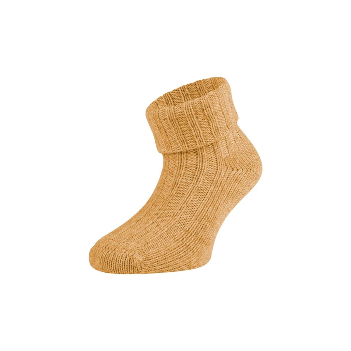 Babysocken Aus Biologischer Wolle – Ocker – 15-16