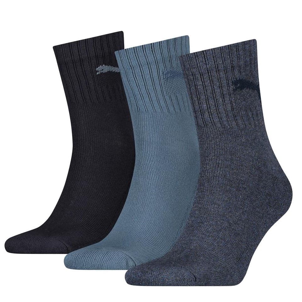 Halbhohe Sportsocken Aus Baumwolle 3 Paar – Dunkelblau – 47-49