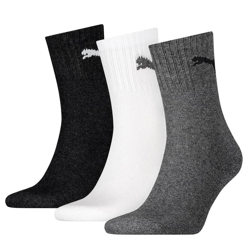 Halbhohe Sportsocken Aus Baumwolle 3 Paar – Schwarz Weiß – 39-42