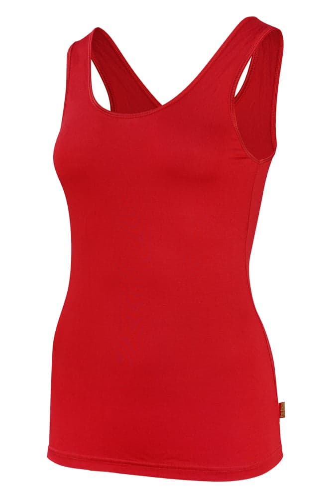 Bamboo Damenhemd – Rot – S