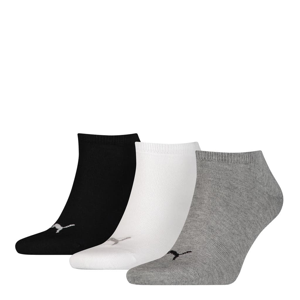 Unisex Sneaker Schlicht 3er-Pack 2024 – Grau Weiß Schwarz – 35-38