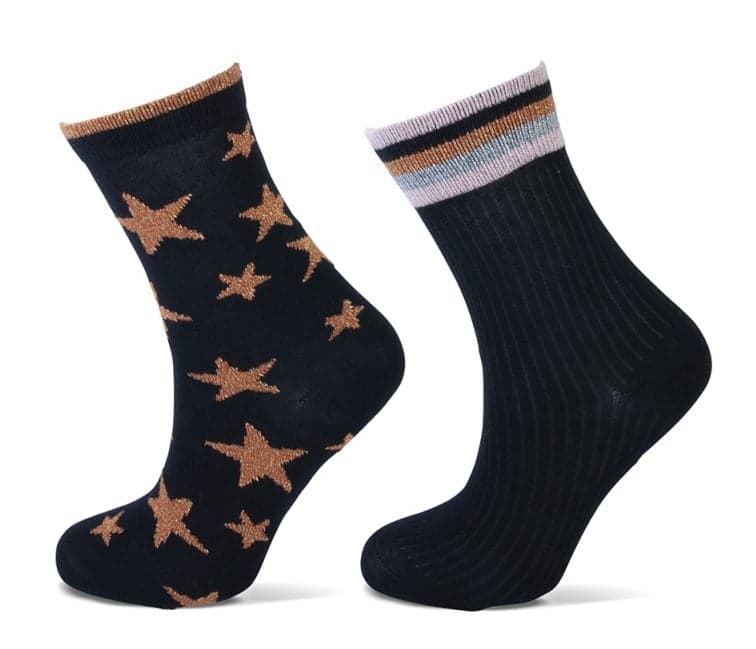 Kindersocken Stern Und Streifen Mit Lurex – 19-22