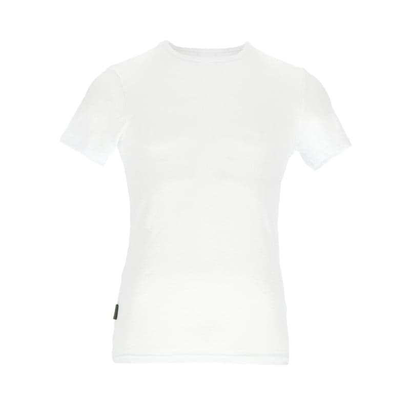 T-Shirt Mit Rundhalsausschnitt Basset Bamboo – Weiß – S