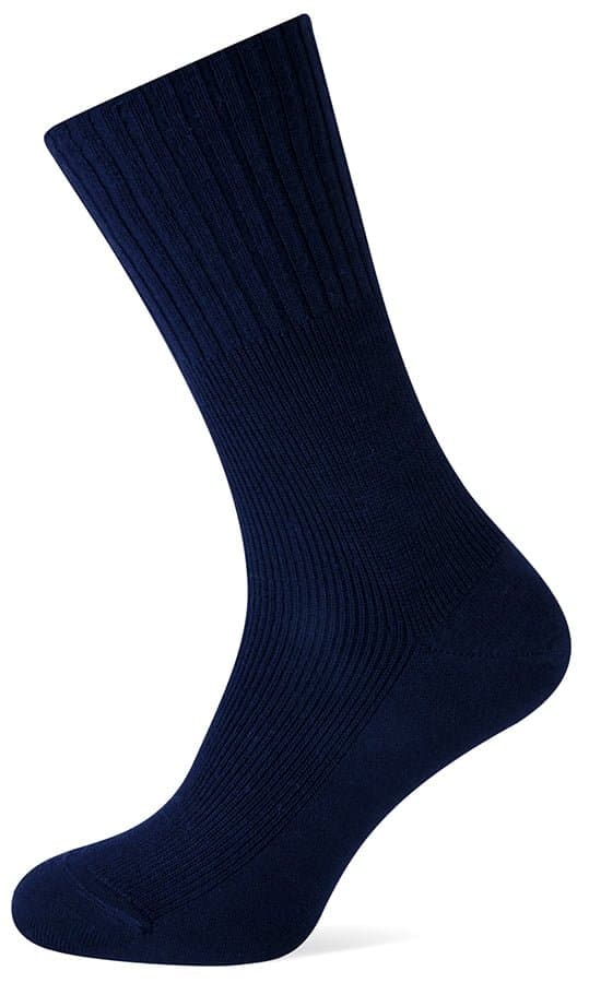 Wollherensocken Ohne Gummi – Marine – 43-45