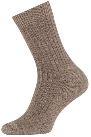 Wollsocken Mit Einer Frotteesohle – Dunkelbeige – 45-47