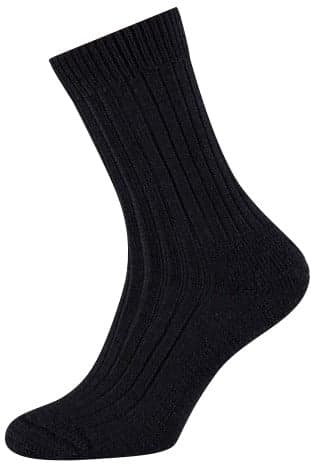 Wollsocken Mit Einer Frotteesohle – Dunkeljeans-Melange – 42-45