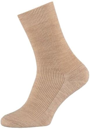 Wollherensocken Mit Frotteesohle – Hellbeige – 42-45