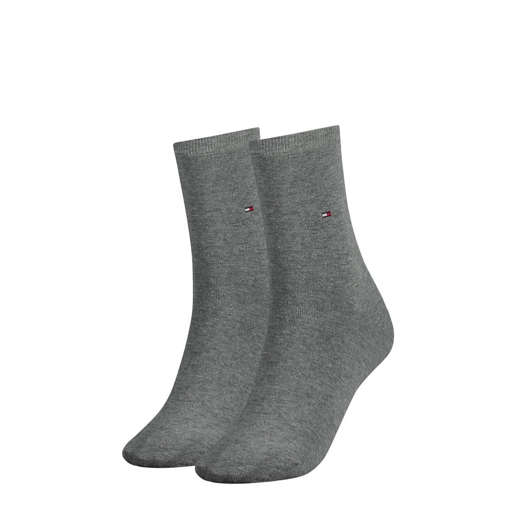 Klassische Damensocken Aus Weicher Baumwolle – Mittelgrau – 35-38