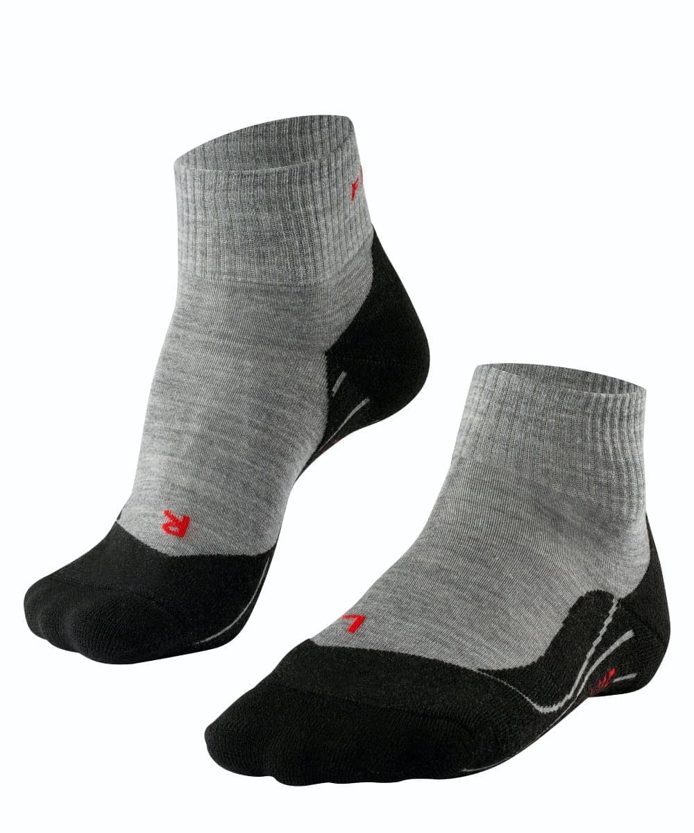 Tk5 Kurze Damen Wandersocken – Hellgrau – 41-42