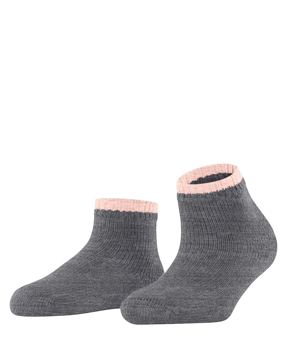 Gemütliche Plüsch Damen Socken – Grau Melange – 35-38