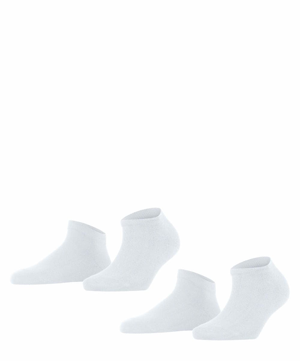 Happy 2-Pack Damen Sneakersocken – Weiß – 39-42