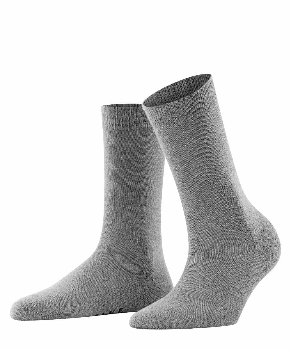 Softmerino Damensocken – Hellgrau Meliert – 35-36