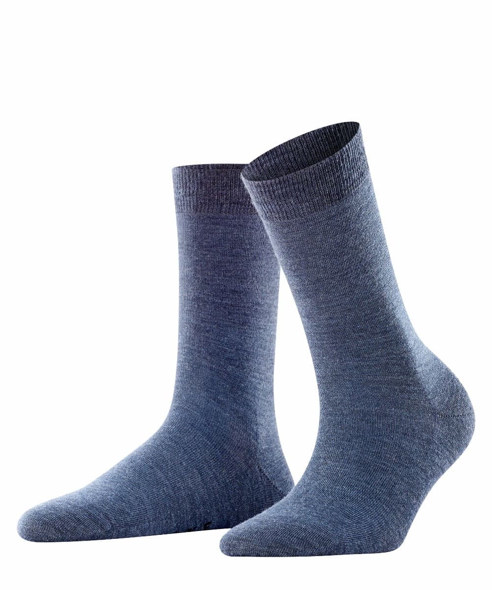 Softmerino Damensocken – Dunkelblau Melange – 39-40