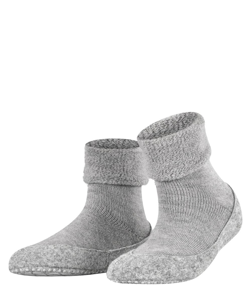 Cosyshoe Damen Hausschuhe – Hellgrau Meliert – 39-40