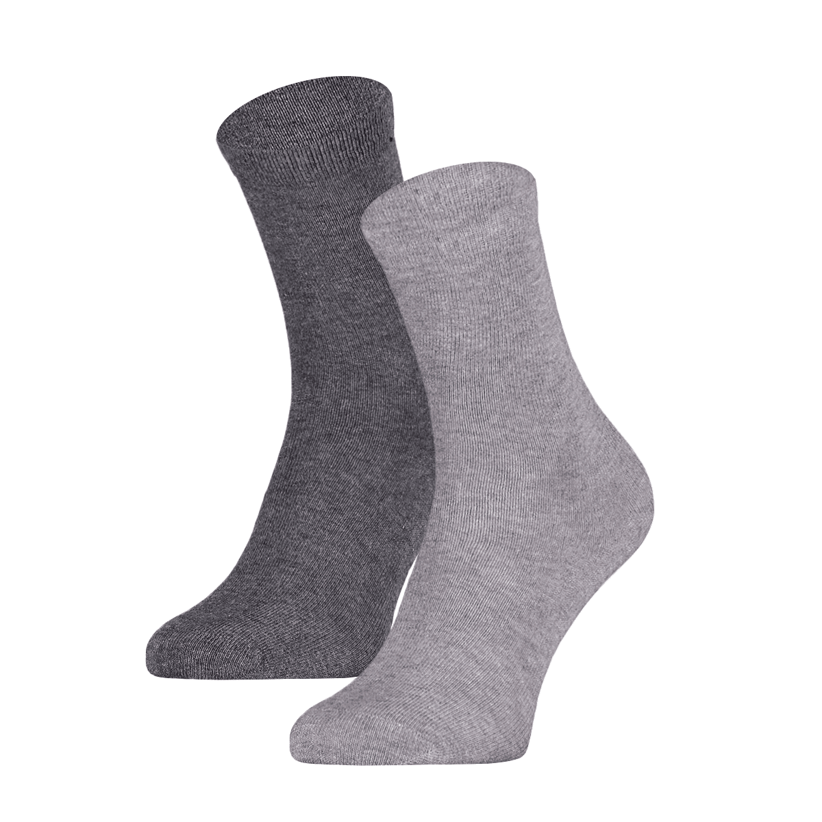 Baumwollkindersocken Einfarbig – Anthrazit Meliert – 31-34