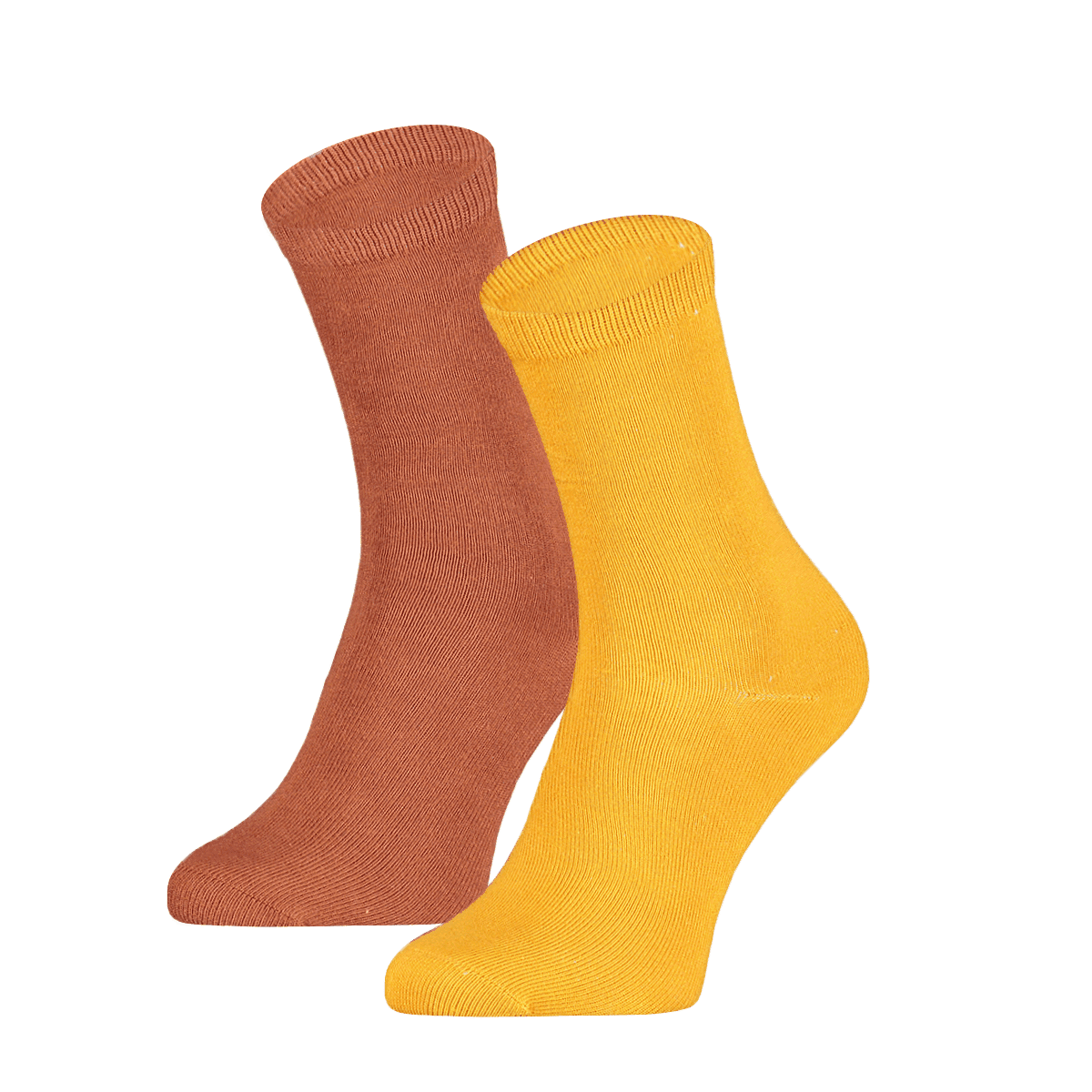 Baumwollkindersocken Einfarbig – Senf – 19-22