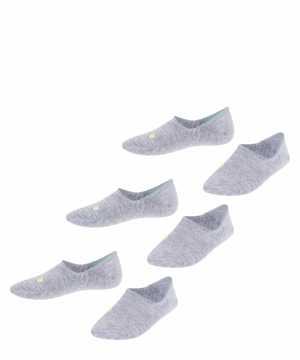 Cool Kick 3er-Pack Kinder Sockenfüße – Hellgrau – 27-30