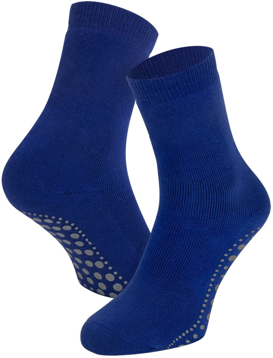 Rutschfeste Kindersocken Aus Baumwolle – Kobalt – 19-22