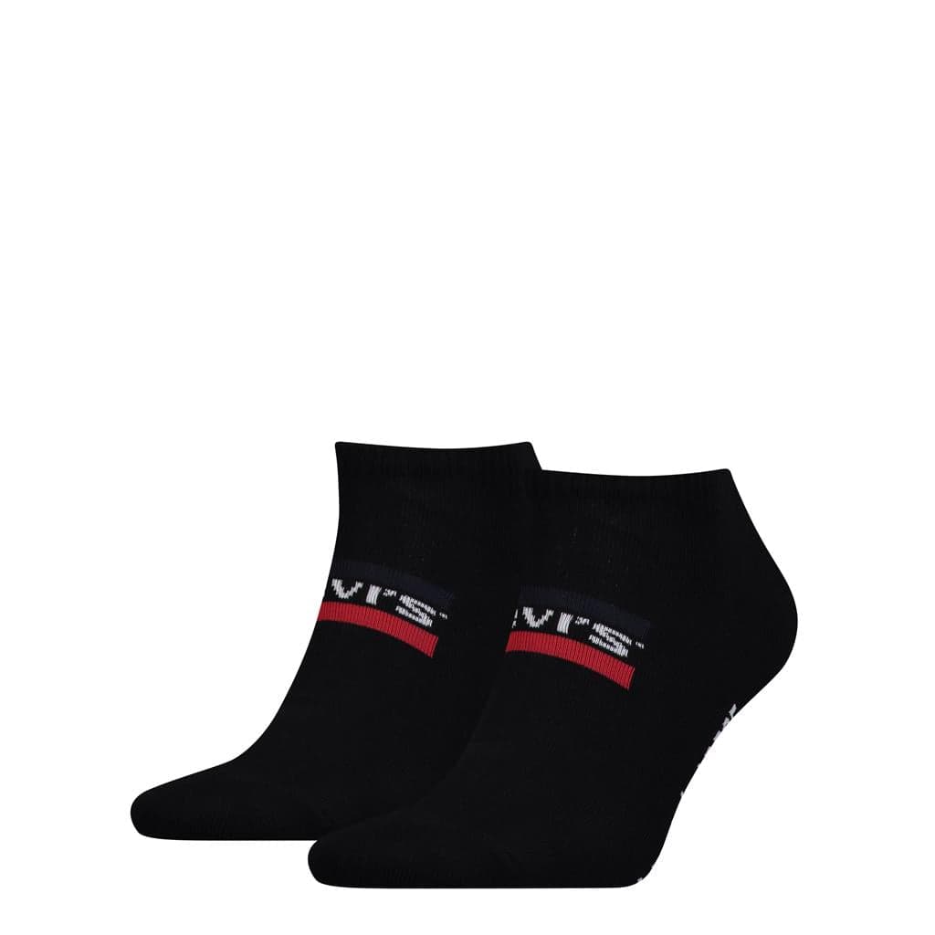 2er-Pack Sneakersocken Levi'S – Schwarz – 35-38