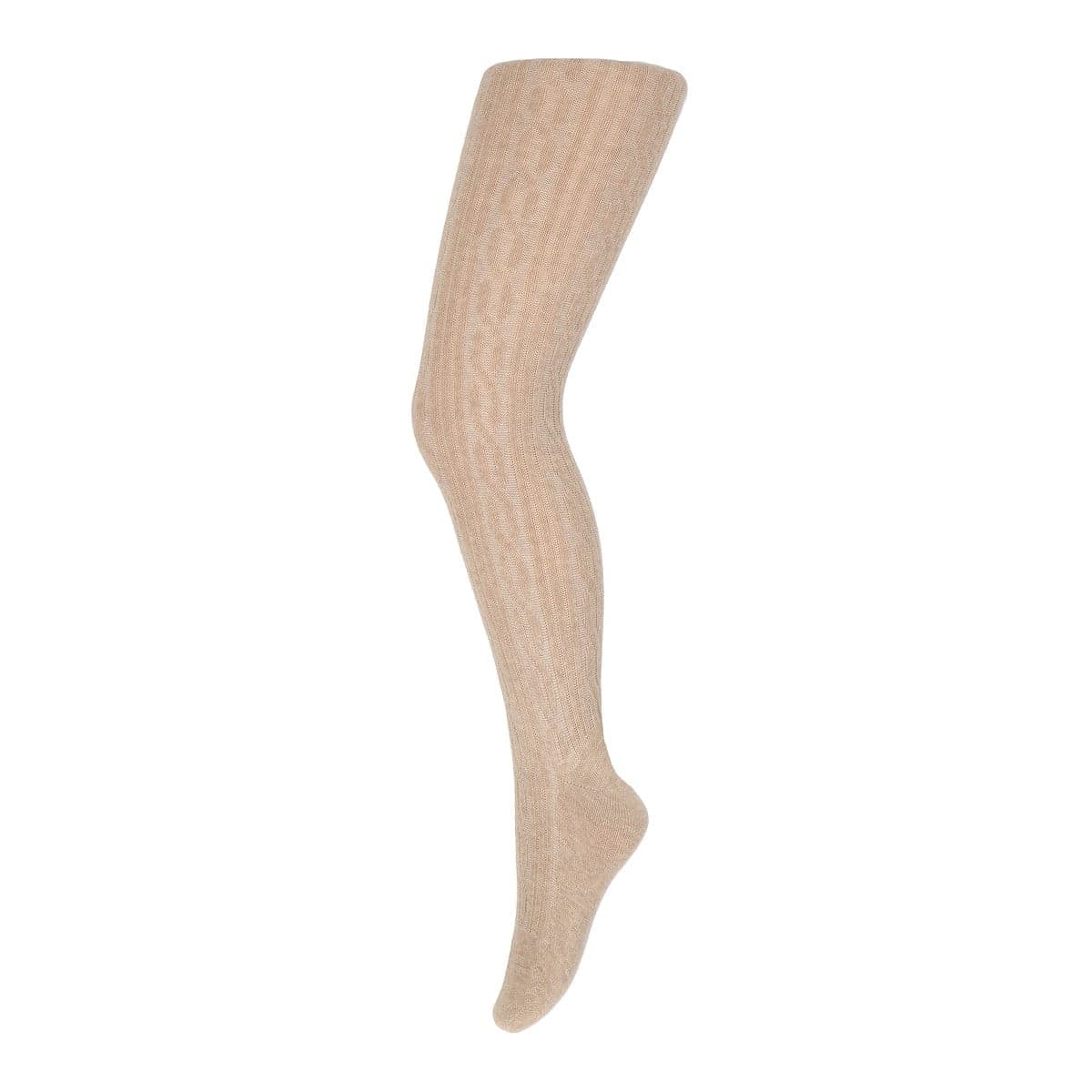 Ym Kinderstrumpfhose Kabel – Beige Melange – 122-128