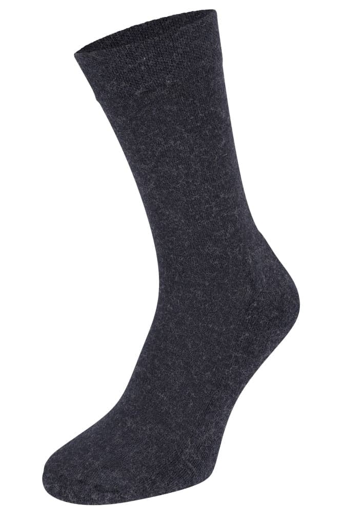 Bambussocken Mit Wolle Und Frottee-Sohle – Marine – 35-38